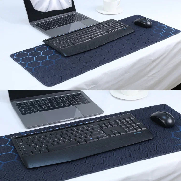 Tapis de souris antidérapant en tissu caoutchouté pour jeu, tapis clavier, 80 x 30 x 0,2 cm, 90 x 40 x 0,2 cm