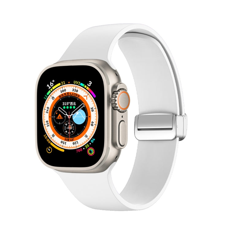 Bracelet de montre en silicone avec boucle déployante, pour Apple Watch Ultra 49 mm, pour Apple Watch Series 8&7 45 mm / SE 2&6&SE&5&4 44 mm / 3&2&1 42 mm