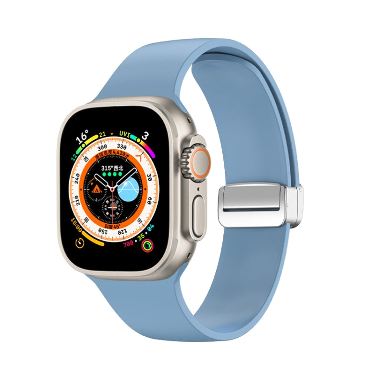 Bracelet de montre en silicone avec boucle déployante, pour Apple Watch Ultra 49 mm, pour Apple Watch Series 8&7 45 mm / SE 2&6&SE&5&4 44 mm / 3&2&1 42 mm