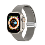Bracelet de montre en silicone avec boucle déployante, pour Apple Watch Ultra 49 mm, pour Apple Watch Series 8&7 45 mm / SE 2&6&SE&5&4 44 mm / 3&2&1 42 mm