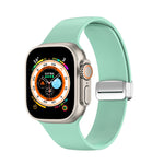 Bracelet de montre en silicone avec boucle déployante, pour Apple Watch Ultra 49 mm, pour Apple Watch Series 8&7 45 mm / SE 2&6&SE&5&4 44 mm / 3&2&1 42 mm