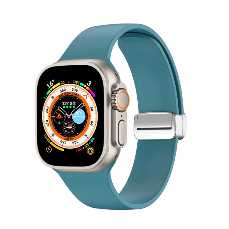 Bracelet de montre en silicone avec boucle déployante, pour Apple Watch Ultra 49 mm, pour Apple Watch Series 8&7 45 mm / SE 2&6&SE&5&4 44 mm / 3&2&1 42 mm