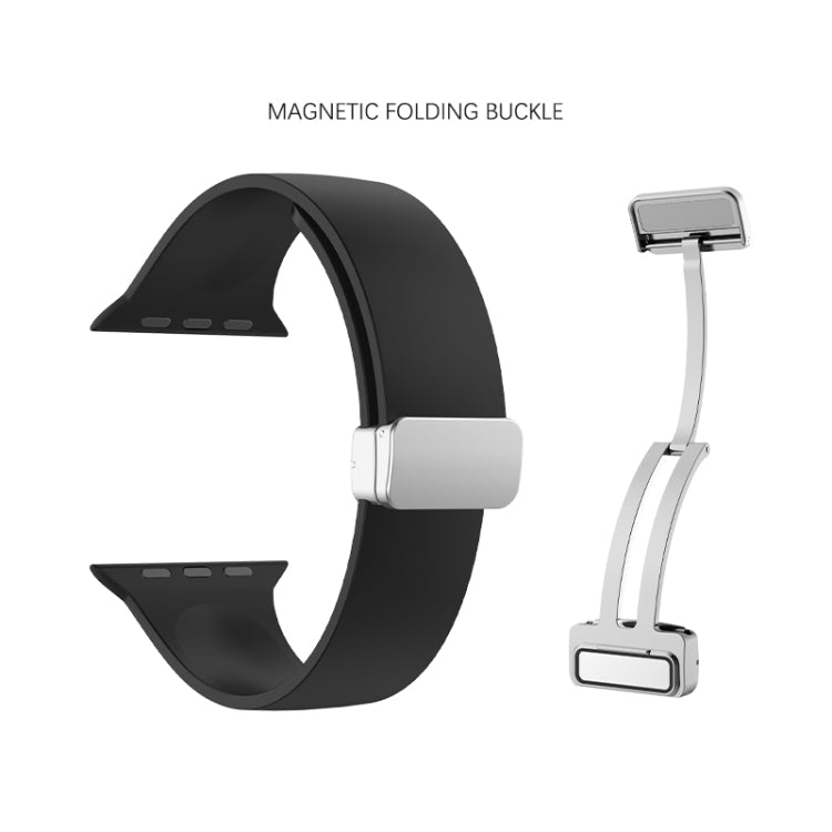 Bracelet de montre en silicone avec boucle déployante, pour Apple Watch Ultra 49 mm, pour Apple Watch Series 8&7 45 mm / SE 2&6&SE&5&4 44 mm / 3&2&1 42 mm