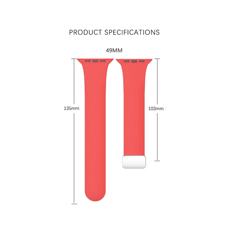 Bracelet de montre en silicone avec boucle déployante, pour Apple Watch Ultra 49 mm, pour Apple Watch Series 8&7 45 mm / SE 2&6&SE&5&4 44 mm / 3&2&1 42 mm