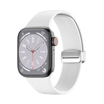 Bracelet de montre en silicone avec boucle déployante, pour Apple Watch Ultra 49 mm, pour Apple Watch Series 8&7 45 mm / SE 2&6&SE&5&4 44 mm / 3&2&1 42 mm