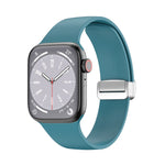 Bracelet de montre en silicone avec boucle déployante, pour Apple Watch Ultra 49 mm, pour Apple Watch Series 8&7 45 mm / SE 2&6&SE&5&4 44 mm / 3&2&1 42 mm