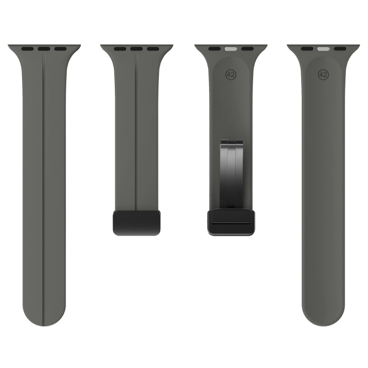 Bracelet de montre en silicone de couleur unie, pour Apple Watch Ultra 49mm / Series 8&7 45mm / SE 2&6&SE&5&4 44mm, pour Apple Watch Series 8&7 41mm / SE 2&6&SE&5&4 40mm / 3&2&1 38mm