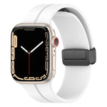 Bracelet de montre en silicone de couleur unie, pour Apple Watch Ultra 49mm / Series 8&7 45mm / SE 2&6&SE&5&4 44mm, pour Apple Watch Series 8&7 41mm / SE 2&6&SE&5&4 40mm / 3&2&1 38mm