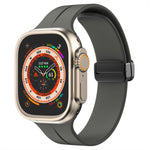 Bracelet de montre en silicone de couleur unie, pour Apple Watch Ultra 49mm / Series 8&7 45mm / SE 2&6&SE&5&4 44mm, pour Apple Watch Series 8&7 41mm / SE 2&6&SE&5&4 40mm / 3&2&1 38mm