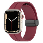 Bracelet de montre en silicone de couleur unie, pour Apple Watch Ultra 49mm / Series 8&7 45mm / SE 2&6&SE&5&4 44mm, pour Apple Watch Series 8&7 41mm / SE 2&6&SE&5&4 40mm / 3&2&1 38mm
