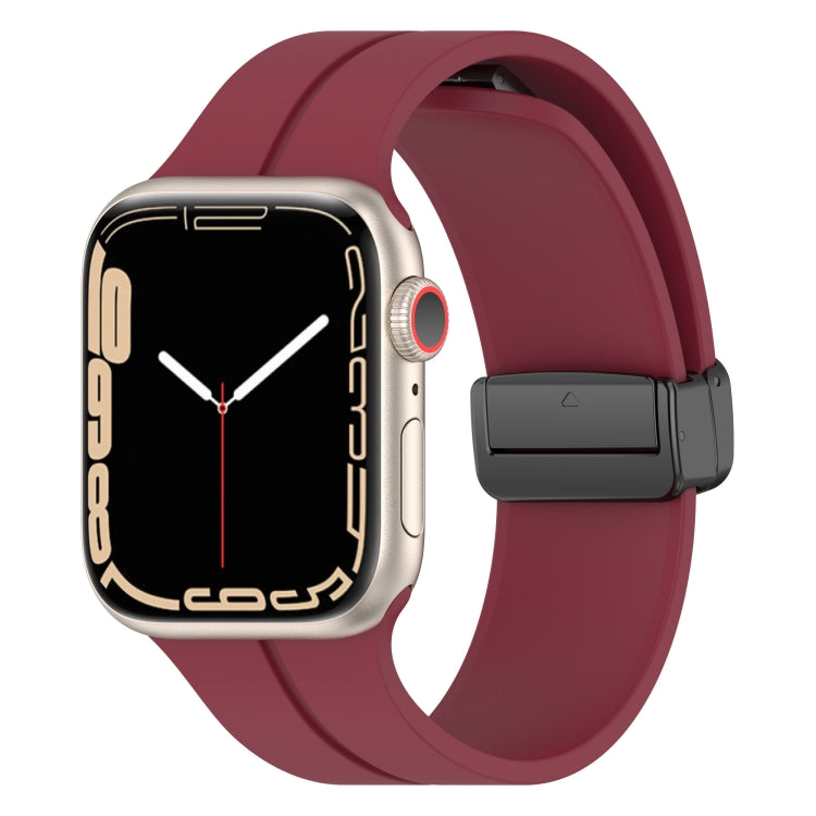 Bracelet de montre en silicone de couleur unie, pour Apple Watch Ultra 49mm / Series 8&7 45mm / SE 2&6&SE&5&4 44mm, pour Apple Watch Series 8&7 41mm / SE 2&6&SE&5&4 40mm / 3&2&1 38mm