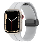 Bracelet de montre en silicone de couleur unie, pour Apple Watch Ultra 49mm / Series 8&7 45mm / SE 2&6&SE&5&4 44mm, pour Apple Watch Series 8&7 41mm / SE 2&6&SE&5&4 40mm / 3&2&1 38mm