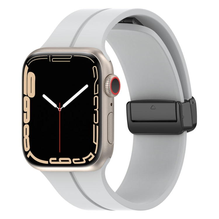 Bracelet de montre en silicone de couleur unie, pour Apple Watch Ultra 49mm / Series 8&7 45mm / SE 2&6&SE&5&4 44mm, pour Apple Watch Series 8&7 41mm / SE 2&6&SE&5&4 40mm / 3&2&1 38mm
