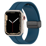 Bracelet de montre en silicone de couleur unie, pour Apple Watch Ultra 49mm / Series 8&7 45mm / SE 2&6&SE&5&4 44mm, pour Apple Watch Series 8&7 41mm / SE 2&6&SE&5&4 40mm / 3&2&1 38mm