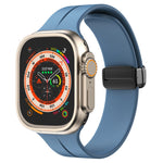 Bracelet de montre en silicone de couleur unie, pour Apple Watch Ultra 49mm / Series 8&7 45mm / SE 2&6&SE&5&4 44mm, pour Apple Watch Series 8&7 41mm / SE 2&6&SE&5&4 40mm / 3&2&1 38mm