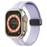 Bracelet de montre en silicone de couleur unie, pour Apple Watch Ultra 49mm / Series 8&7 45mm / SE 2&6&SE&5&4 44mm, pour Apple Watch Series 8&7 41mm / SE 2&6&SE&5&4 40mm / 3&2&1 38mm
