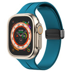 Bracelet de montre en silicone de couleur unie, pour Apple Watch Ultra 49mm / Series 8&7 45mm / SE 2&6&SE&5&4 44mm, pour Apple Watch Series 8&7 41mm / SE 2&6&SE&5&4 40mm / 3&2&1 38mm
