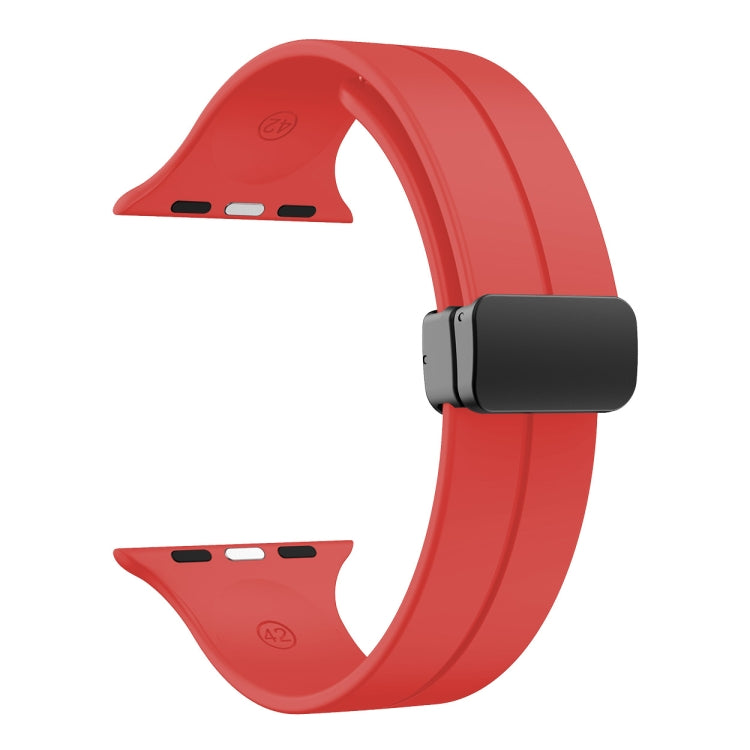 Bracelet de montre en silicone de couleur unie, pour Apple Watch Ultra 49mm / Series 8&7 45mm / SE 2&6&SE&5&4 44mm, pour Apple Watch Series 8&7 41mm / SE 2&6&SE&5&4 40mm / 3&2&1 38mm