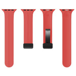 Bracelet de montre en silicone de couleur unie, pour Apple Watch Ultra 49mm / Series 8&7 45mm / SE 2&6&SE&5&4 44mm, pour Apple Watch Series 8&7 41mm / SE 2&6&SE&5&4 40mm / 3&2&1 38mm