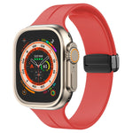 Bracelet de montre en silicone de couleur unie, pour Apple Watch Ultra 49mm / Series 8&7 45mm / SE 2&6&SE&5&4 44mm, pour Apple Watch Series 8&7 41mm / SE 2&6&SE&5&4 40mm / 3&2&1 38mm
