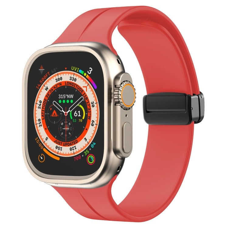 Bracelet de montre en silicone de couleur unie, pour Apple Watch Ultra 49mm / Series 8&7 45mm / SE 2&6&SE&5&4 44mm, pour Apple Watch Series 8&7 41mm / SE 2&6&SE&5&4 40mm / 3&2&1 38mm