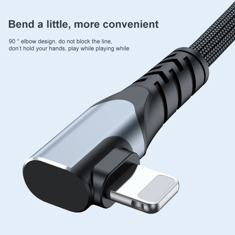 ADC-009 Câble de données double coude USB-C/Type-C vers 8 broches 20 W, 0,4 m, 1 m, 2 m