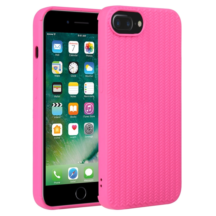 Weave Texture Silicone Phone Case, For iPhone SE 2022 / SE 2020 / 7 / 8, For iPhone 7 Plus / 8 Plus