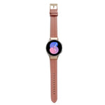 Grooved Genuine Leather Watch Band, For Samsung Galaxy Watch5 40mm / 44mm