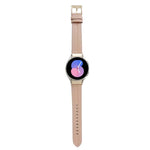 Grooved Genuine Leather Watch Band, For Samsung Galaxy Watch5 40mm / 44mm