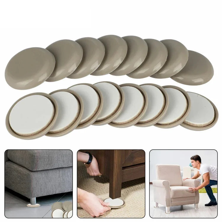 Tapis antidérapant rond 25mm pour pieds de chaises et tables 32 en 1, 25mm