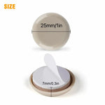 Tapis antidérapant rond 25mm pour pieds de chaises et tables 32 en 1, 25mm
