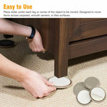 Tapis antidérapant rond 25mm pour pieds de chaises et tables 32 en 1, 25mm