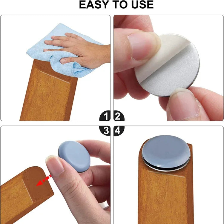 Tapis antidérapant rond 20mm pour pieds de chaises et tables 16 en 1, 20mm