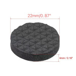 2 pièces de tampons antidérapants et antibruit ronds 22mm en EVA à motif écossais pour tables et canapés, 22mm