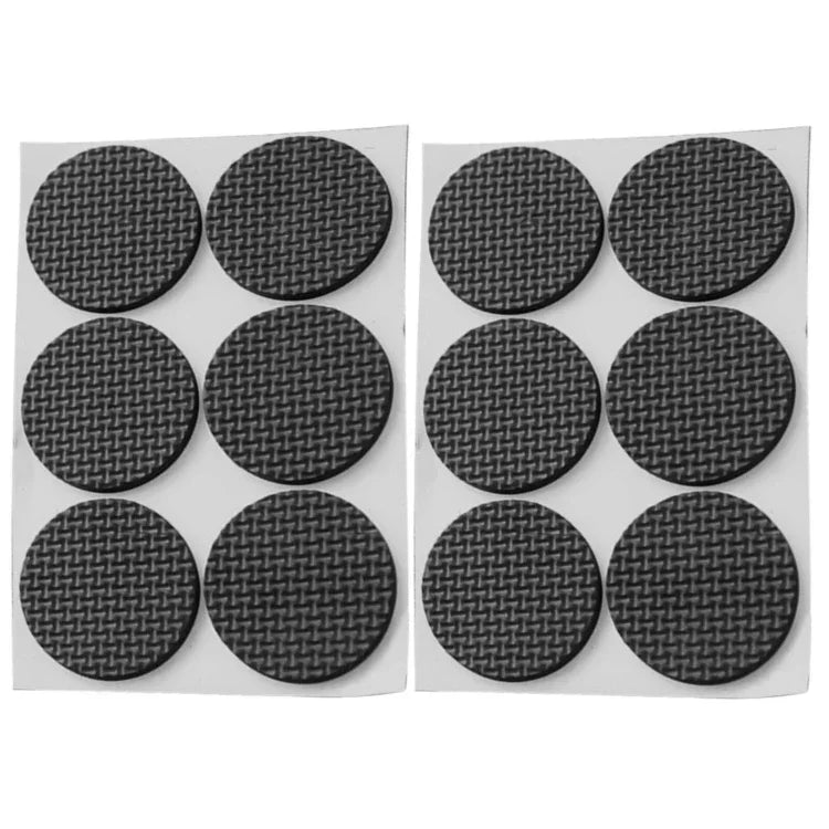 2 pièces de tampons antidérapants et antibruit ronds 46mm en EVA à motif écossais pour tables et canapés, 46mm