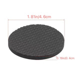 2 pièces de tampons antidérapants et antibruit ronds 46mm en EVA à motif écossais pour tables et canapés, 46mm