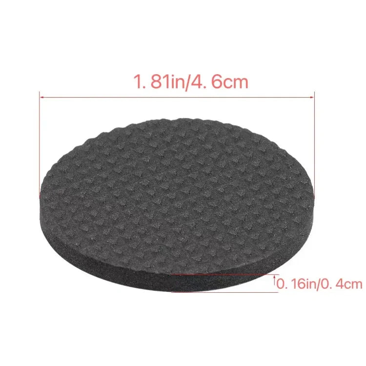 2 pièces de tampons antidérapants et antibruit ronds 46mm en EVA à motif écossais pour tables et canapés, 46mm