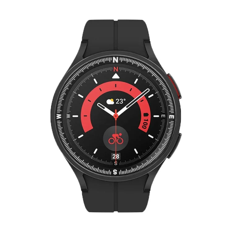 Lunette de montre en métal avec échelle de boussole, pour Samsung Galaxy Watch 5 Pro