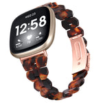 Universal Rhombus Resin Watch Band, For Fitbit Versa 3 / Sense, For Fitbit Versa 4 / Sense 2
