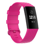 Silver Color Buckle TPU Wrist Strap Watch Band for Fitbit Charge 4 / Charge 4 SE / Charge 3 / Charge 3 SE, Size: S, Size: L