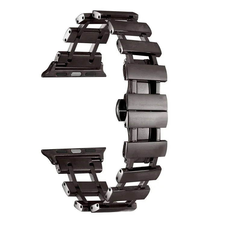 Bracelet de Montre en Acier Inoxydable Creux, Pour Apple Watch Ultra 49mm / Series 8&7 45mm, Pour Apple Watch Series 8&7 41mm / SE 2&6&SE&5&4 40mm