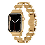 Bracelet de Montre en Acier Inoxydable Creux, Pour Apple Watch Ultra 49mm / Series 8&7 45mm, Pour Apple Watch Series 8&7 41mm / SE 2&6&SE&5&4 40mm