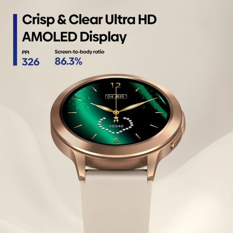 Montre connectée Zeblaze Btalk 2 avec écran rond HD de 1,3 pouce, compatible avec les appels vocaux et le suivi de la santé
