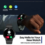 Montre connectée Zeblaze Btalk 2 avec écran rond HD de 1,3 pouce, compatible avec les appels vocaux et le suivi de la santé