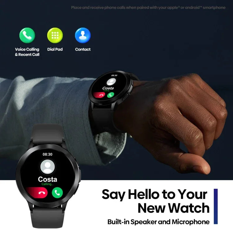 Montre connectée Zeblaze Btalk 2 avec écran rond HD de 1,3 pouce, compatible avec les appels vocaux et le suivi de la santé