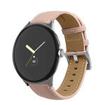 Bracelet de Montre en Cuir Véritable avec Surpiqûres et Extrémité Pointue, Pour Google Pixel Watch 4 / 3 / 2 / 1 41mm