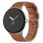 Bracelet de montre en cuir véritable Round Tail, pour Google Pixel Watch 4 / 3 / 2 / 1 41 mm