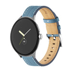 Bracelet de montre en cuir véritable rainuré, Pour Google Pixel Watch 4 / 3 / 2 / 1 41mm