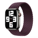 Nylon Single-turn Braided Watch Band For Apple Watch Series 8&7 41mm / SE 2&6&SE&5&4 40mm / 3&2&1 38mm, For Apple Watch Series 8&7 41mm,135mm, For Apple Watch Series 8&7 41mm, 135mm, For Apple Watch Series 8&7 41mm, 145mm