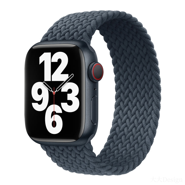 Nylon Single-turn Braided Watch Band For Apple Watch Series 8&7 41mm / SE 2&6&SE&5&4 40mm / 3&2&1 38mm, For Apple Watch Series 8&7 41mm,135mm, For Apple Watch Series 8&7 41mm, 135mm, For Apple Watch Series 8&7 41mm, 145mm